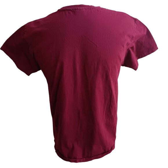 Vintage T-shirt Large SINGLE STITCH 1990's HANES Red Pocket Tee USA Indy Grunge - Picture 4 of 4